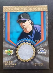 Parche usado 57/165 #AH-TH Rockies 2004 Upper Deck Todd Helton Awesome Honors - Imagen 1 de 3