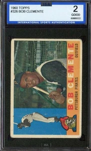 1960 Topps #326 Roberto Clemente ISA 2 Pirates HOF - Picture 1 of 2