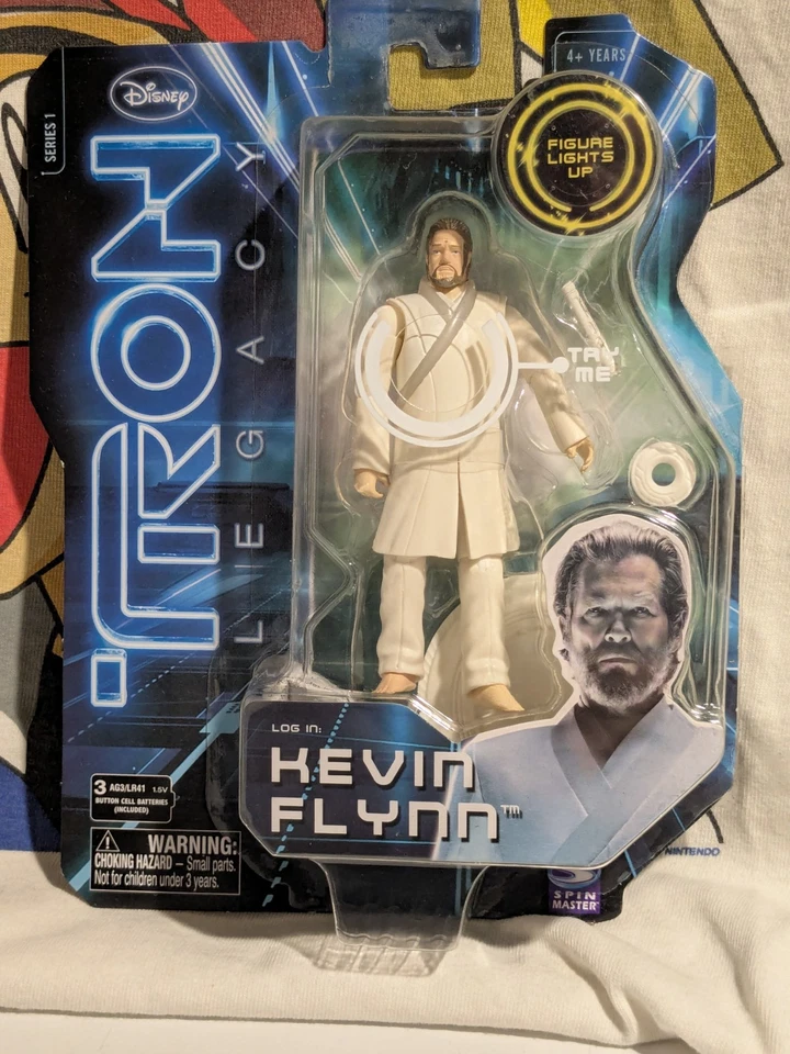 Figura Disney TRON Legacy Kevin Flynn 3.75" Serie 1 Spin Master 2010 Nueva Foto 1 de 4