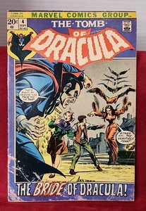 The Tomb Of Dracula #4 Comic Bride of Dracula Marvel Comics 1972 Bronze Low Grde - Bild 1 von 19