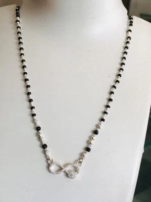 Corazón Amor Mangalsutra 925 Plata Collar Dije Amor Moda Cadena Regalo dokiya Foto 1 de 3