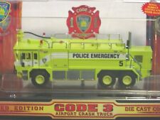 Code 3 12153 Oshkosh Fire Crash Truck Port Authority Ny/Nj Mib & Sleeve + Bonus