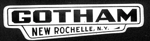 Neue Rochelle, NY Gotham (Autohändler) reflektierende Autoaufkleber - um 1970 - Bild 1 von 2