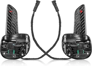 NEW! Real Carbon Fiber Steering Wheel Extended Shift Paddles for Dodge Vehicles - Foto 1 di 11