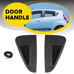 Rear Right/Left Exterior Door Handle Fit 13-2015 Chevrolet Spark Textured Black - Picture 1 of 40
