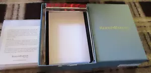 Mohn Silber Link Memo Papier Halter #7904 von Reed & Barton - Neu in Box - Bild 1 von 8