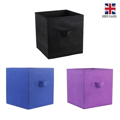 Foldable Storage Boxes Collapsible Organizer  Home Clothes Fabric Cube Basket  - Image 1 of 4