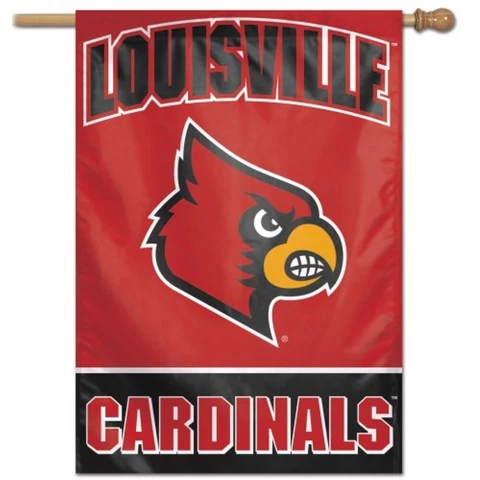 LOUISVILLE CARDINALS 28"X40" BANNER FLAG BRAND NEW WINCRAFT 👀🔥 Cover