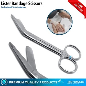 Bandage Scissors Lister Surgical Medical Nurse Premium Heavy Instruments - Picture 1 of 3