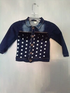 Toddlers Moonker Fringed Stars Jacket Size Medium - Picture 1 of 5