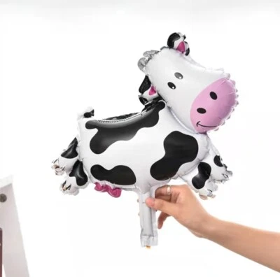 Vaca Cumpleaños Fiesta Globo Granja Animal Granjero Decoración Helio/Aire Brillante 5 un. Foto 1 de 4