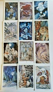 Jody Bergsma 12 Notecard Lot Native American Wolf Totem Eagle Art Prints Signed  - Picture 1 of 10