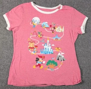 Disney Parks Walt Disney World Park Icons Mickey Ringer T-shirt Women's Small - Picture 1 of 7