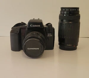 Canon EOS Elan 35mm SLR w/Canon Zoom Lens Ef 75-300mm/quantaray cn af 1:3.5-5.6f - Picture 1 of 12