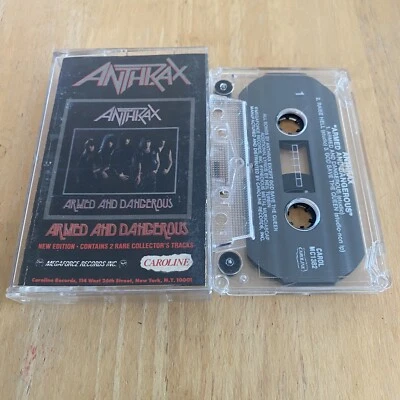 Anthrax Armed And Dangerous cassette tape megaforce  Rare USA IMPORT - Image 1 of 3