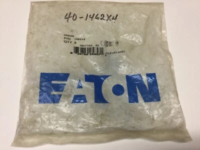 Seis (6) uniones de latón DANA EATON WEATHERHEAD 1462X4 1/4 pulgadas tamaño tubo Foto 1 de 2