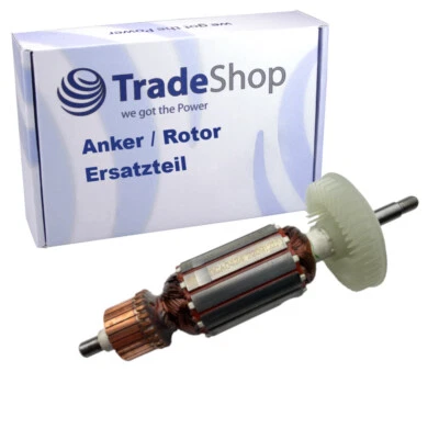 Rotor Anker Motor Ersatzteil mit Lüfter für Bosch GWS 10-125 C, GWS 10­125 CE - Bild 1 von 3