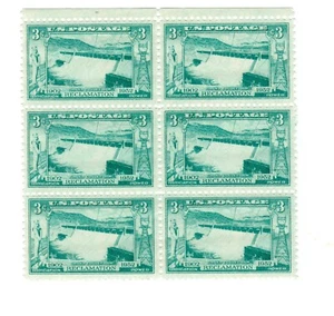 1952 US STAMP Scott #1009 6-Block 3c FVF MNH - Picture 1 of 1