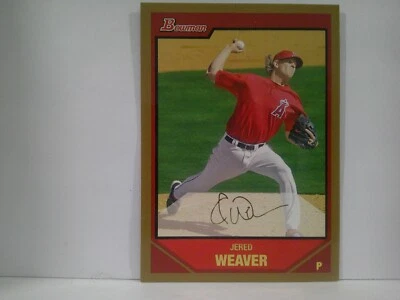 2007 Bowman Gold Jered Weaver #4 - Image 1 of 2