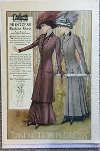 Vtg Print Ad PRINTZESS FASHION SHOW Distinction in Dress Women’s Fashion - Picture 1 of 4