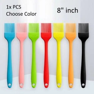 Basting Brushes Silicone Heat Resistant BPA Free Pastry Barbecue BBQ Butter Oil - Picture 1 of 19