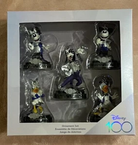 Disney 100 Jahre Wunder MICKEY & FRIENDS Weihnachtsschmuck SET Fab 5 Holiday - Bild 1 von 4