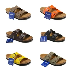 NEW Birkenstock Arizona Birko-Flor Sandals Regular Eu Shoes Size 35-45 Unisex - Picture 1 of 26