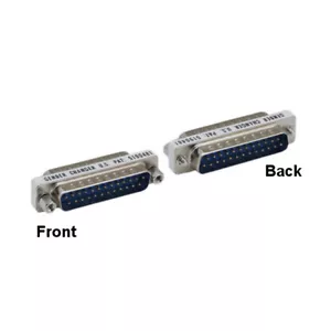 Acoplador adaptador de puerto de impresora serie paralela macho/macho Kentek Mini DB25 25 pines - Imagen 1 de 1
