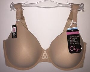 Olga Bra Underwire Comfort Straps Back Smoothing Contour Fits You To A Tee 35145