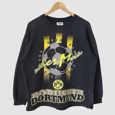 Borussia Dortmund 1996 Deutscher Meister Vintage Sweatshirt size S Hypnotic Wave - image 1 of 4