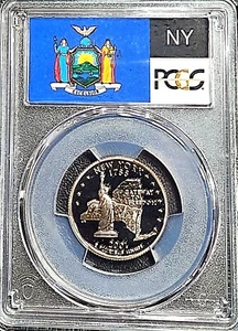 2001 S Clad New York State Quarter PCGS PR69DCAM - Picture 1 of 2