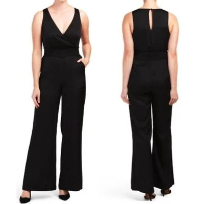 NUEVO CON ETIQUETAS RACHEL Mono Rachel Roy Lexia Cintura Calada Sin Mangas Negro Talla XXL Foto 1 de 4