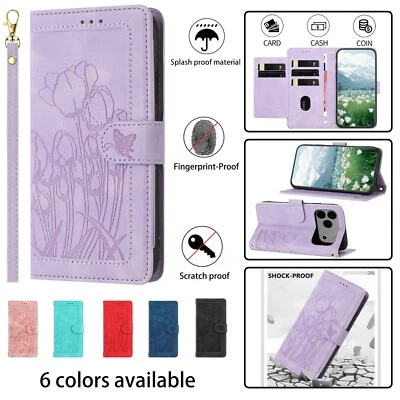 For Google Pixel 9 Pro XL 9A 8A 7A Pro Pattern Flip Card Wallet Phone Case Cover - Image 1 of 4