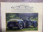 Auto Invicta 1930 Oldtimer Sportwagen Cabrio Kunstdruck Vintage Poster 41x33 cm