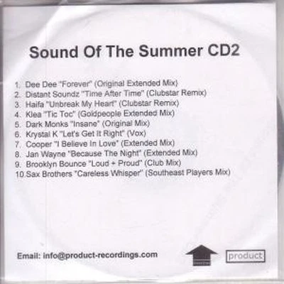 Various Artists Sound of the Summer Cd2 CDr UK Incentive promo cd-r in company - Bild 1 von 2