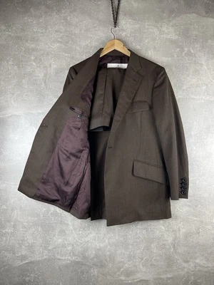 Jaqueta terno de lã Vivienne Westwood RAF Archive Runway + calça marrom lã Serge - Imagem 1 de 4