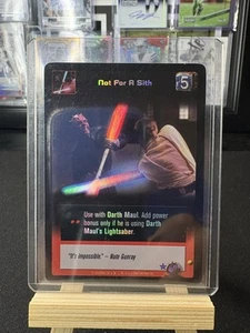 2000 Star Wars Young Jedi CCG Not For A Sith Battle of Naboo Foil NM/LP #F18 - Picture 1 of 2