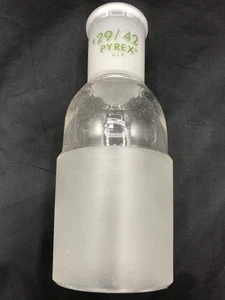 PYREX Glass 29/42 Outer 55/50 Inner Reducing Connector Adapter 8820-2955 (1/cs) - Picture 1 of 9