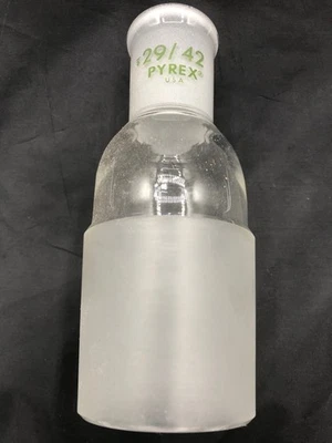 PYREX Glass 29/42 Outer 55/50 Inner Reducing Connector Adapter 8820-2955 (1/cs) - Image 1 of 4
