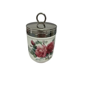 Roy Kirkham English Rose Egg Coddler Bone China England Vintage - Picture 1 of 12