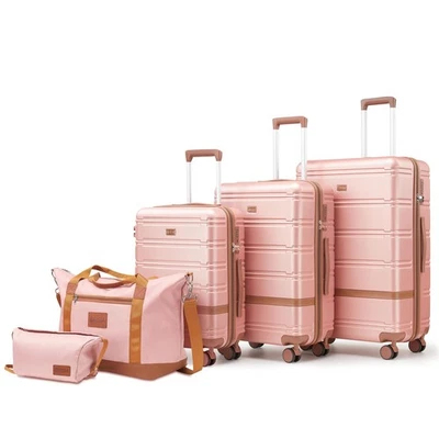 Juegos de Equipaje 3 Piezas con Ruedas Giratorias, Equipaje de Viaje Rígido PC+ABS, Li... Foto 1 de 4