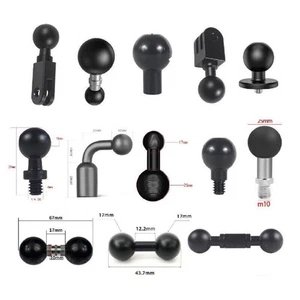 15mm 17mm 25mm Ball Head Adapter Mount to 1/4" Screw Hole for GoPro Hero 11 - Picture 1 of 23