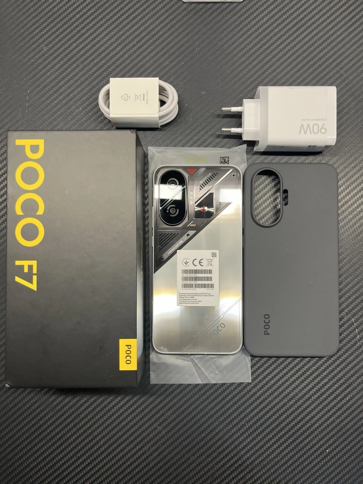 Xiaomi POCO F7 5G – 12 GB RAM / 512 GB ROM – Argento (Cyber Silver) - NUOVO — 第 1/4 张图片
