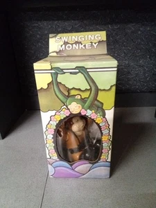 Vintage Swinging Monkey Toy Made in Taiwan New in Box J P-892 - Picture 1 of 3