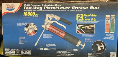 Lucas 双向手枪/Lever 握把润滑脂枪 10,000 psi L488 全新带盒 #303 — 第 1/4 张图片