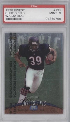 1998 Topps Finest Rookie Curtis Enis #131 PSA 9 MINT Rookie RC - Image 1 of 2