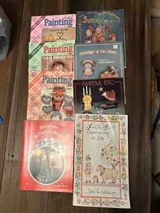 7 Vintage Tole Painting & Craft Books Folk Art Holiday Country Patterns 90s - Picture 1 of 24