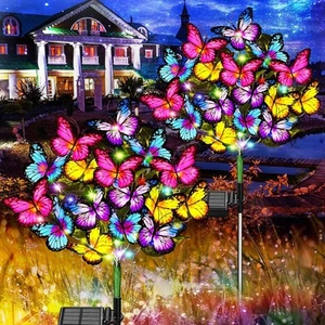 Solar Garden Lights Outdoor Waterproof 2 Pack 2 Pack, 2 - Picture 1 of 7
