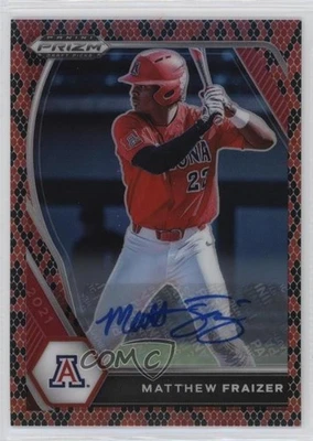 2021 Panini Prizm Draft Picks Snakeskin /15 Matthew Fraizer #PDP220 Auto - Image 1 of 2