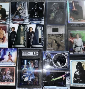 Darth Vader Luke Skywalker Star Wars Trading Cards Galaxy /75 Film Relic & More - Picture 1 of 24